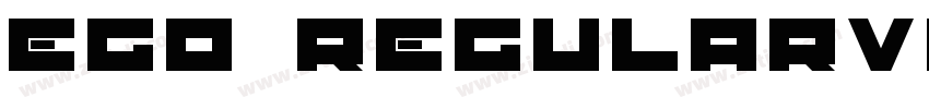 Ego RegularVersion 1字体转换